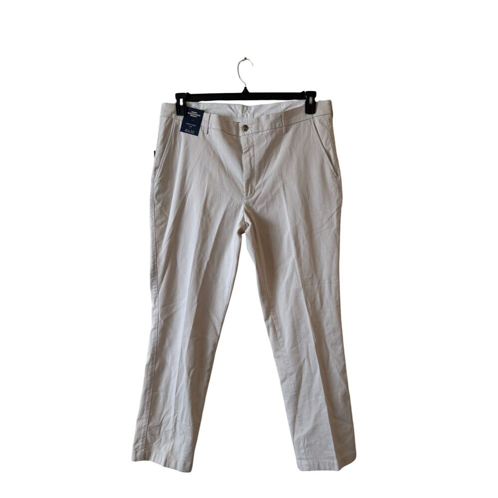Hart Schaffner Marx Men’s SZ 40X30  Dress Chino Pants New York Fit Stone NEW